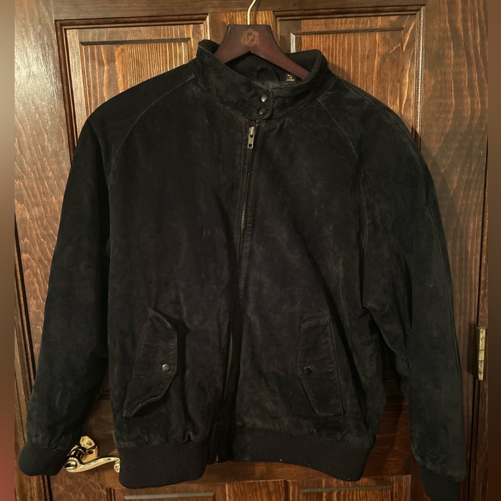 GFC Trading Co Genuine Leather Top Gun Bomber Pilot Jacket. One Owner Size M